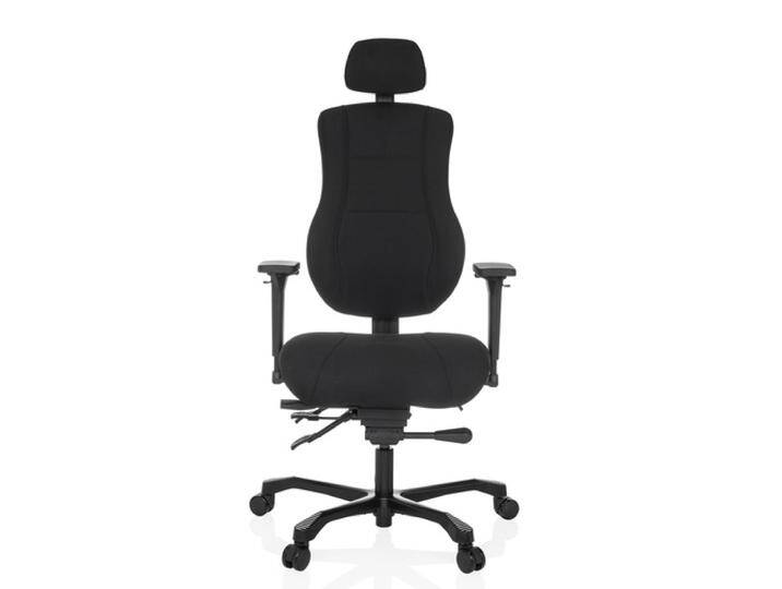 24 HOURS BASIC Stoff - XXL Drehstuhl Schwarz von hjh-OFFICE