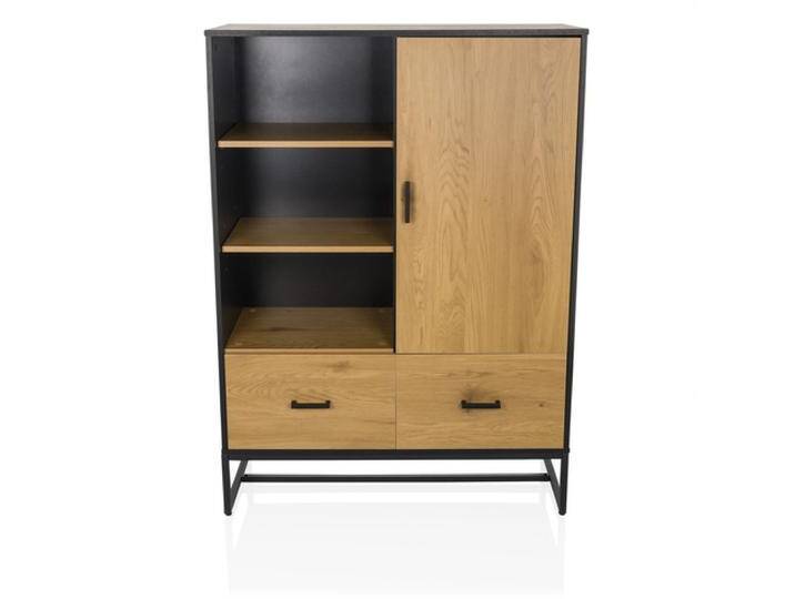 AMIO H - Büroschrank Schwarz/Eiche AMIO H - Büroschrank Schwarz/Eiche von hjh-OFFICE