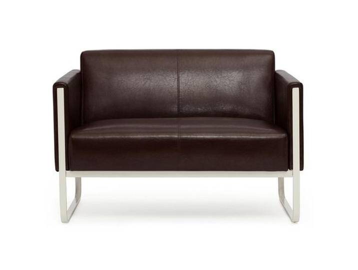 ARUBA 2-Sitzer - Lounge Sofa Braun von hjh-OFFICE