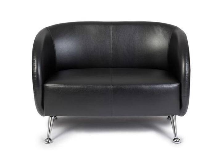 B-Ware B-Ware Hjh Office Loungesofa Clubsofa Sofa Kunstleder 2 Sitzer Schwarz von hjh-OFFICE
