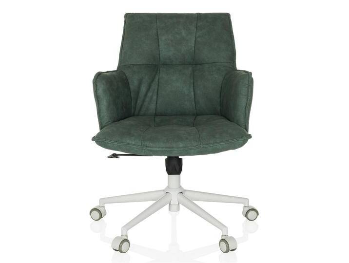 B-Ware Hjh Living Drehstuhl Bürostuhl Home Office Stuhl Stoff Mint Armlehnen Hartboden B-Ware von hjh-OFFICE