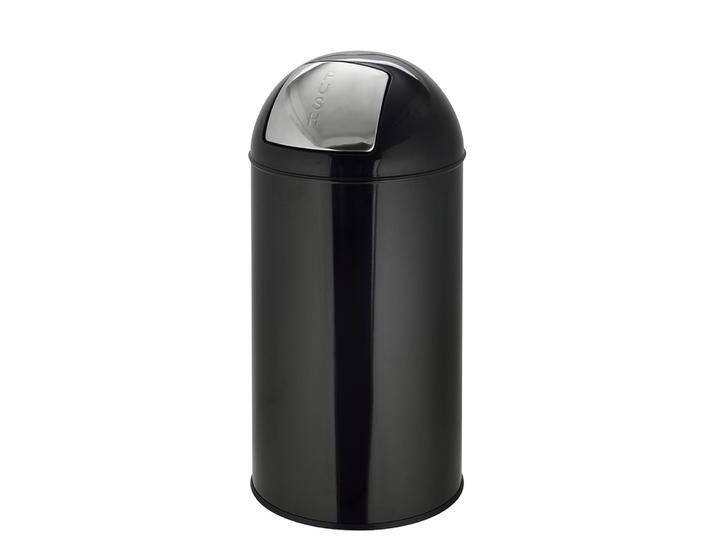 B-Ware Hjh Office Abfallsammler Mülleimer Abfallbehälter Push 50 L Schwarz Innenbereich B-Ware von hjh-OFFICE