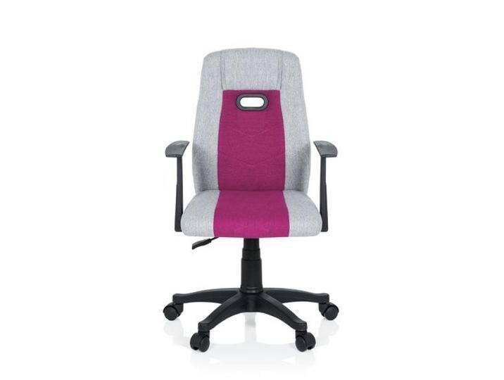 B-Ware Hjh Office Kiddy Extra Kinder Drehstuhl Schreibtischstuhl Bürostuhl Grau Pink B-Ware von hjh-OFFICE