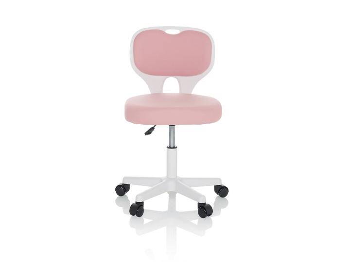 B-Ware Hjh Office Kinderdrehstuhl Schreibtischstuhl Kiddy Top W Stoff Rosa Kinderstuhl B-Ware von hjh-OFFICE