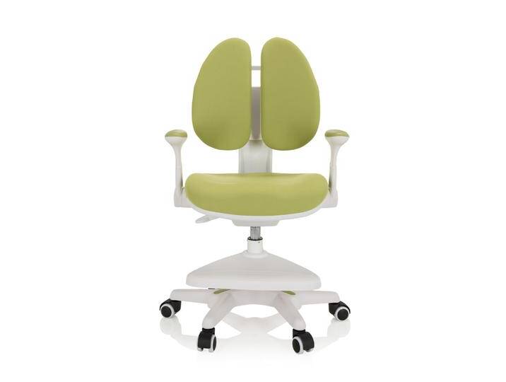 B-Ware Hjh Office Kinderstuhl Schreibtischstuhl Kid Wing Stuhl Stoff Grün Mitwachsend B-Ware von hjh-OFFICE