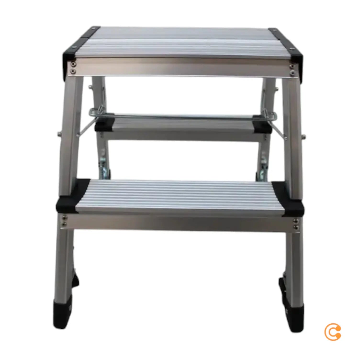 B-Ware Hjh Office Klappleiter Solid Vi Aluminium 2 Stufen Trittleiter Siehe Text/Foto von hjh OFFICE