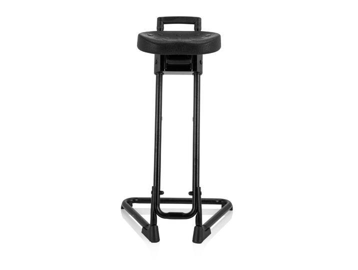 B-Ware Hjh Office Stehhilfe Hocker Top Work 32 Pu Schaum Metallgestell Schwarz B-Ware von hjh-OFFICE