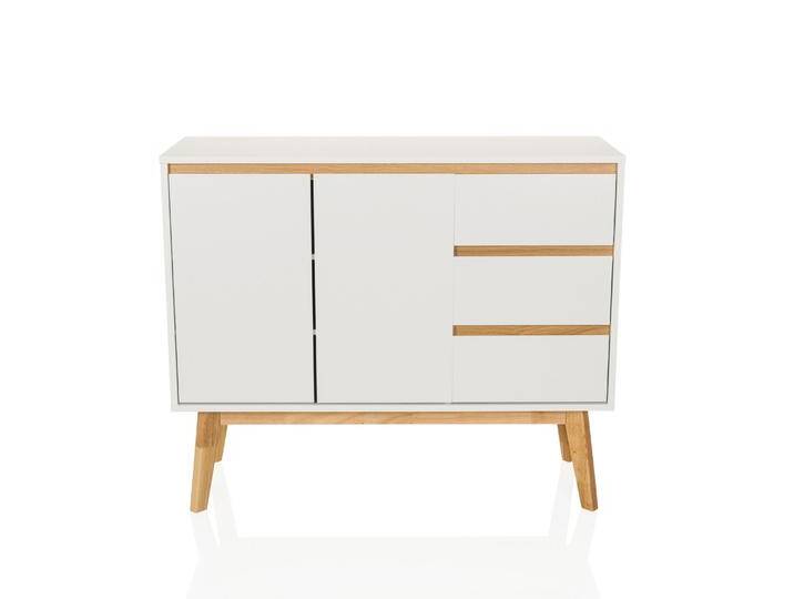 B-Ware hjh LIVING TAROLO I 3 Schubladen 2 Türen Sideboard Kommode Schrank Dekoschrank von hjh-OFFICE