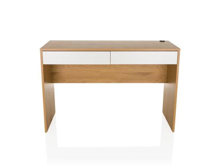 BERGA 120x50 - Schreibtisch Weiß/Eiche BERGA 120x50 - Schreibtisch Weiß/Eiche von hjh-OFFICE