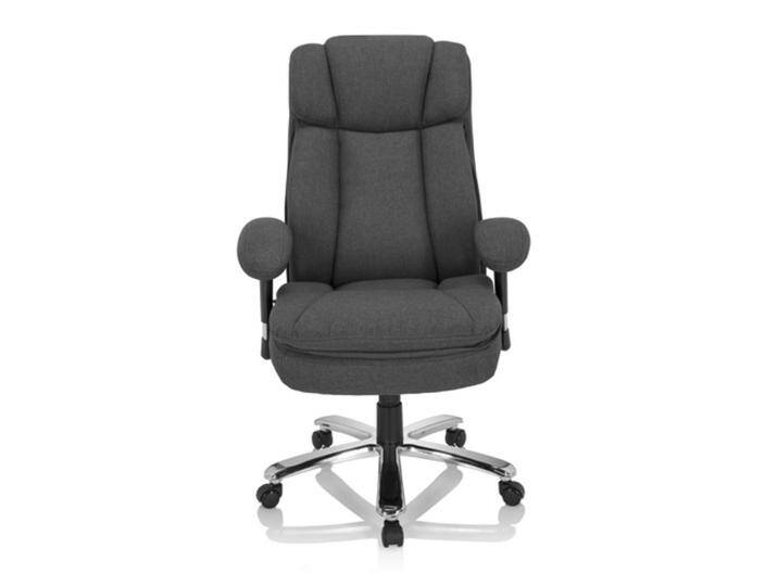 BUILDER XXL I Stoff - XXL Drehstuhl Dunkelgrau von hjh-OFFICE