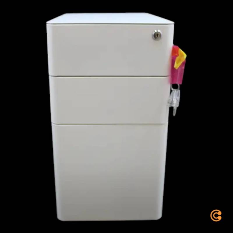 C-Ware Hjh Office Rollcontainer Schubladenschrank Büro Stahl Weiß A4 Siehe Text/Foto von hjh OFFICE