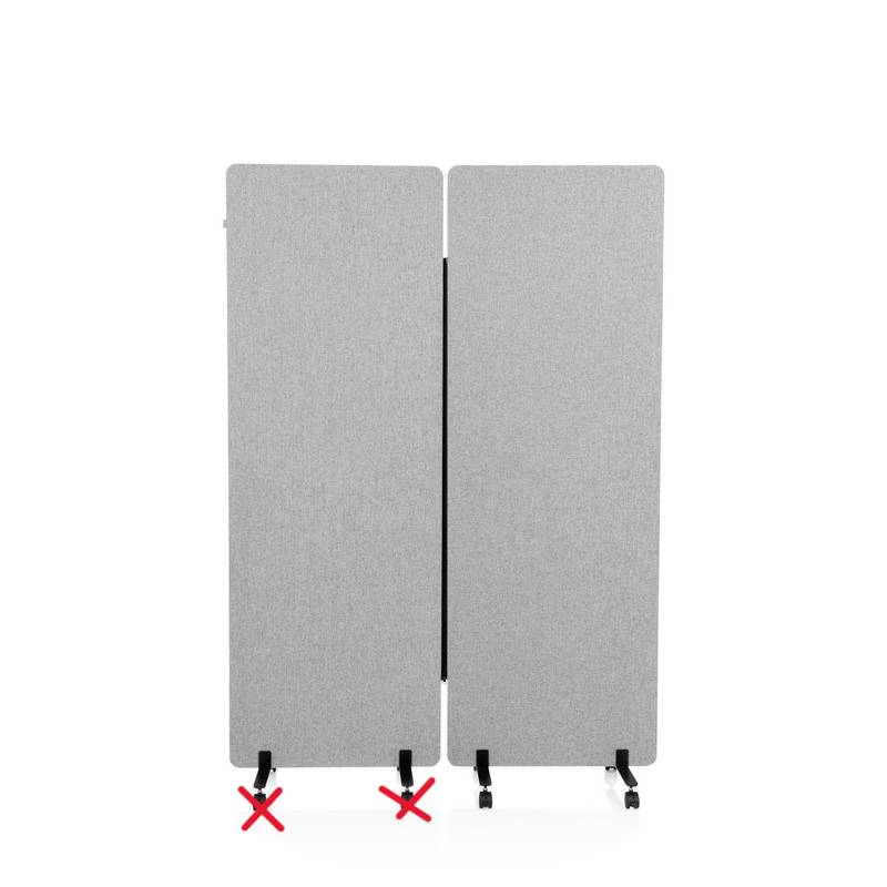 C-Ware Hjh Office Trennwand Panel Sichtschutz Akustikwand Pet Polyester Siehe Text/Foto von hjh OFFICE