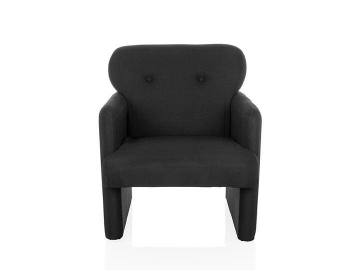 CARIPITO 1-Sitzer Stoff - Loungesessel Schwarz von hjh-OFFICE