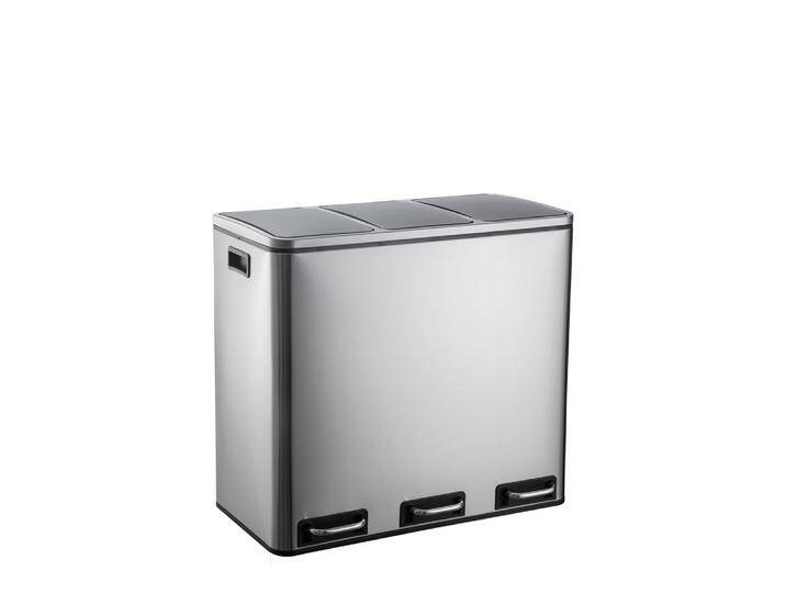 CLEAN IX 3 x 18L - Mülleimer Silber CLEAN IX 3 x 18L - Mülleimer Silber von hjh-OFFICE