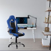 Chefsessel GAME SPORT Blau/Schwarz Bürostuhl, Armlehnen klappbar von hjh OFFICE