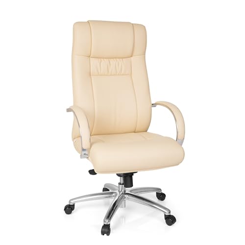 hjh OFFFICE XXL G 600 Chefsessel mit extra hoher Rückenlehne, höhenverstellbar, Beige, 724010 hjh OFFFICE XXL G 600 Chefsessel mit extra hoher Rückenlehne, höhenverstellbar, Beige, 724010 von hjh OFFICE