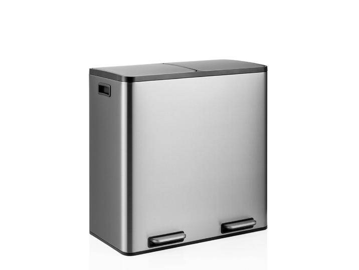 Clean 13 S 2 x 30L - Mülleimer Silber Clean 13 S 2 x 30L - Mülleimer Silber von hjh-OFFICE