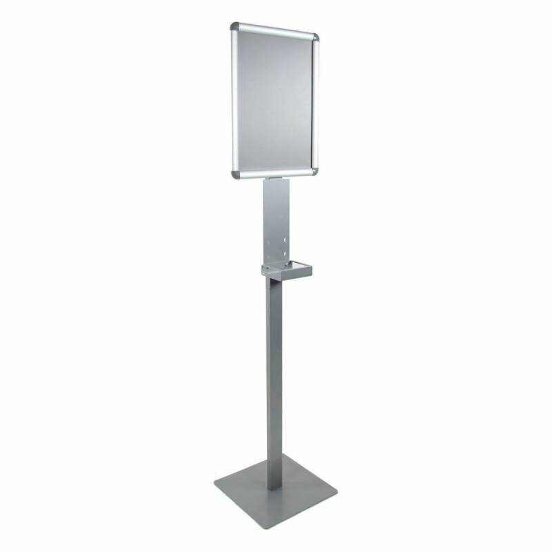 Desinfektionsständer Desinfektion Stahldisplay Cleanup I Säule Silber Hjh Office von hjh OFFICE