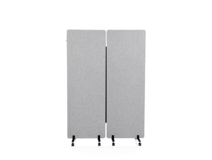 FLEXMIUT 2er Set - Trennwand Hellgrau von hjh-OFFICE