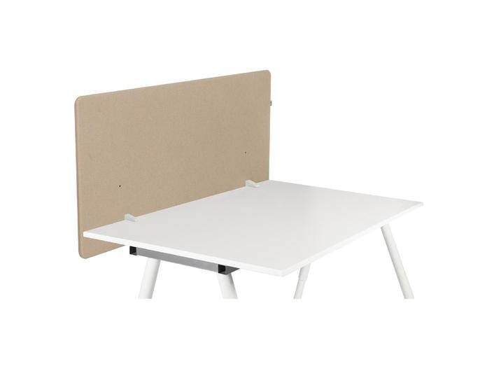 FLEXMIUT D1 120 cm - Tischtrennwand Beige von hjh-OFFICE