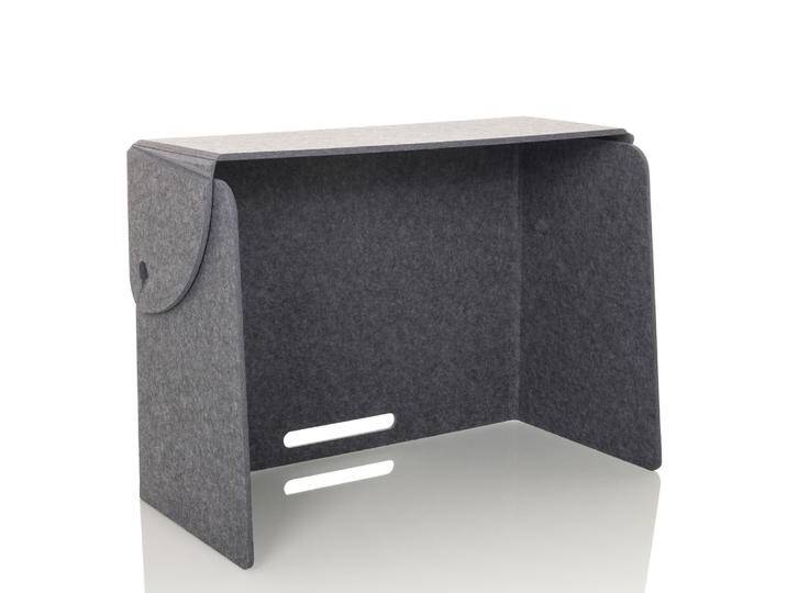 FLEXMIUT FOLD - Tischtrennwand Grau von hjh-OFFICE