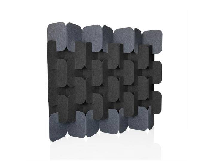 FLEXMIUT PLUG 6-teiliges Set (H x B x T) 164 x 174 x 25 cm - Trennwand Dunkelgrau von hjh-OFFICE