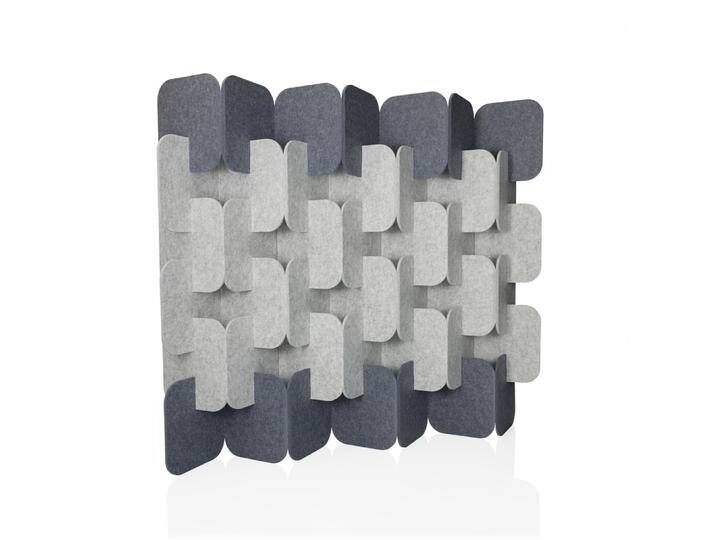 FLEXMIUT PLUG 6-teiliges Set (H x B x T) 164 x 174 x 25 cm - Trennwand Hellgrau von hjh-OFFICE