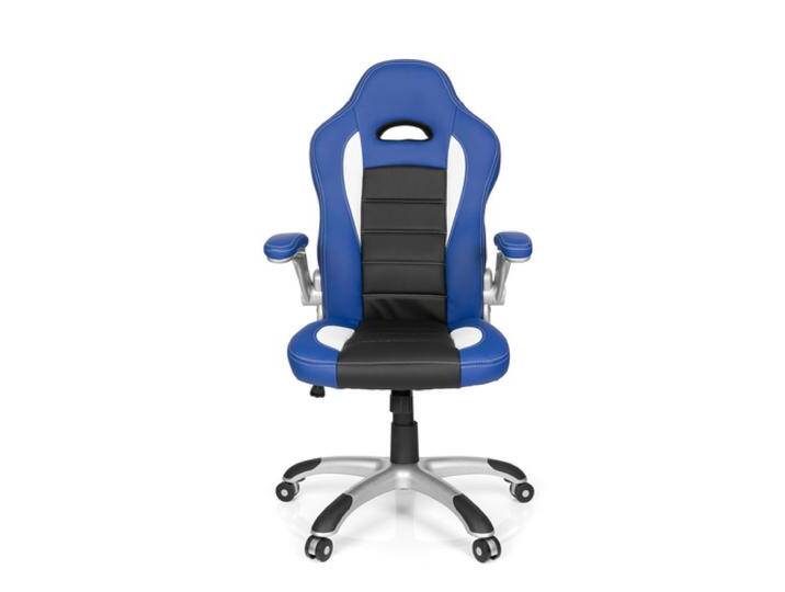 GAME SPORT - Gamingstuhl Schwarz / Weiß / Blau GAME SPORT - Gamingstuhl Schwarz / Weiß / Blau von hjh-OFFICE