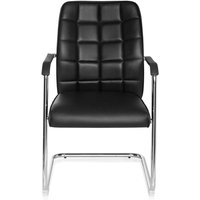 [GEBRAUCHT] B-Ware Hjh Office Konferenzstuhl Freischwinger Stuhl Flexo V Kunstleder Stahl Schwarz von hjh OFFICE