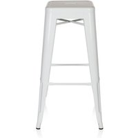 [GEBRAUCHT] Hjh Office Barhocker Vantaggio High Metallic Weiss Hocker Sitzmöbel Möbel Sitz B-Ware von hjh OFFICE