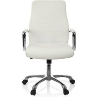 [GEBRAUCHT] Hjh Office Bürostuhl Chefsessel Stuhl Kunstleder Creme Armlehnen Verchromt Stahl B-Ware von hjh OFFICE