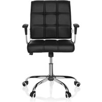 [GEBRAUCHT] Hjh Office Bürostuhl Drehstuhl Schreibtischstuhl Kunstleder Schwarz Armlehnen B-Ware von hjh OFFICE