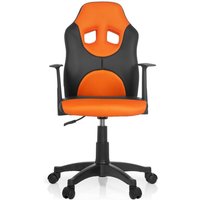 [GEBRAUCHT] Hjh Office Kinderdrehstuhl Stuhl Schwarz Orange Kunstleder Armlehnen Rollen B-Ware von hjh OFFICE