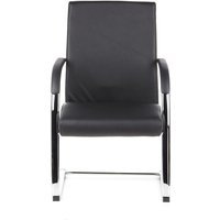 [GEBRAUCHT] Hjh Office Konferenzstuhl Freischwinger Stuhl Leder Armlehne Schwarz B-Ware von hjh OFFICE