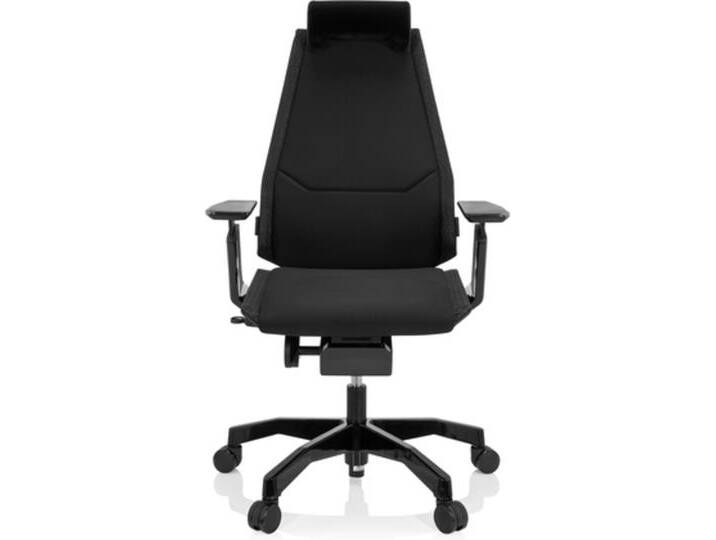 GENIDIA BLACK Stoff - High End Bürostuhl Schwarz von hjh-OFFICE