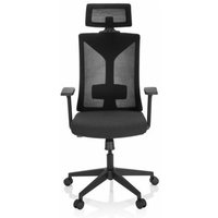 Hjh Office - gebraucht] Bürostuhl Drehstuhl Kodiak Stoff Netzstoff Schwarz Schreibtisch499 B-Ware von hjh OFFICE