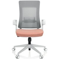 Hjh Office - gebraucht] Bürostuhl Drehstuhl Stuhl Schreibtischstuhl Netzstoff Grau Rosa B-Ware von hjh OFFICE