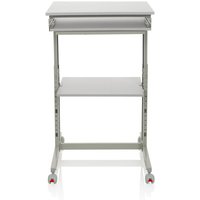 Hjh Office - gebraucht] Computertisch Schreibtisch Workstation Grau Höhenverstellung B-Ware von hjh OFFICE