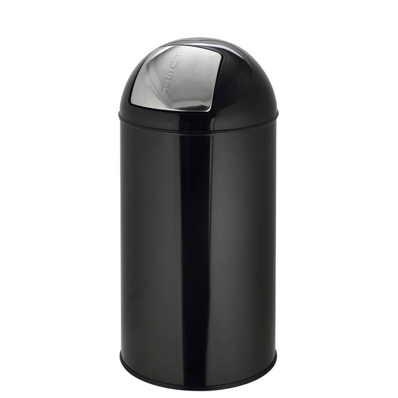 Hjh Office Abfallsammler Mülleimer Abfallbehälter Push 50 L Schwarz Innenbereich B-Ware von hjh OFFICE