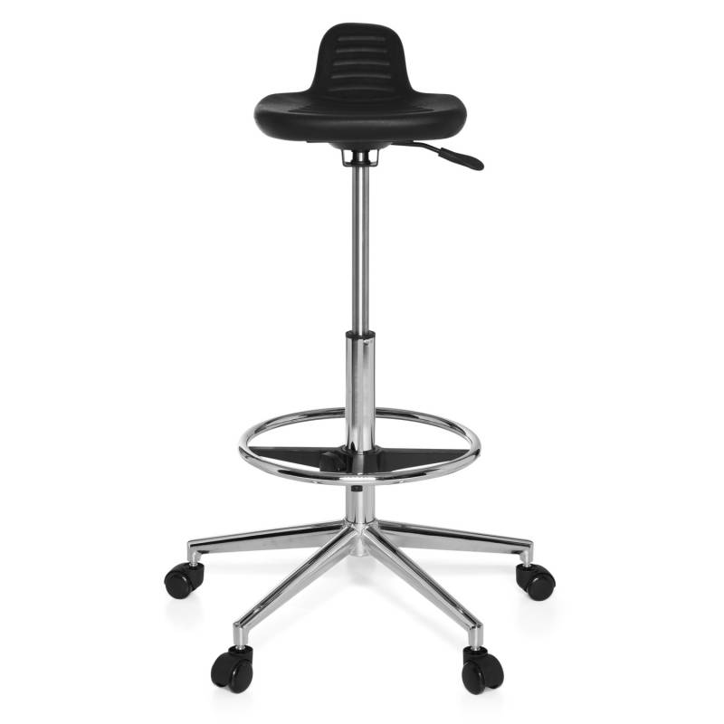 Hjh Office Arbeitsstuhl Bürostuhl Top Work 03 Tresenstuhl Hartschaum Schwarz B-Ware von hjh OFFICE