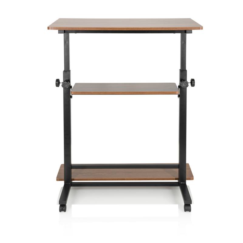 Hjh Office Arbeitstisch Schreibtisch Workstation Ii 50 X 80 Cm Schwarz Walnuss B-Ware von hjh OFFICE
