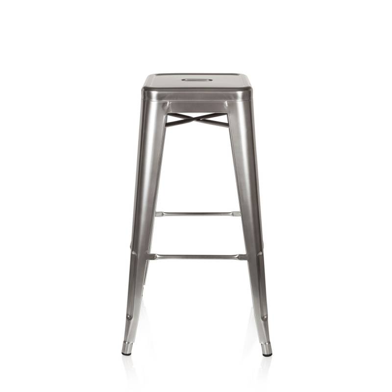 Hjh Office Barhocker Vantaggio High Metallic Platin Hocker Sitzhocker Möbel B-Ware von hjh OFFICE