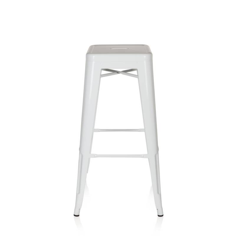 Hjh Office Barhocker Vantaggio High Metallic Weiss Hocker Sitzmöbel Möbel Sitz B-Ware von hjh OFFICE