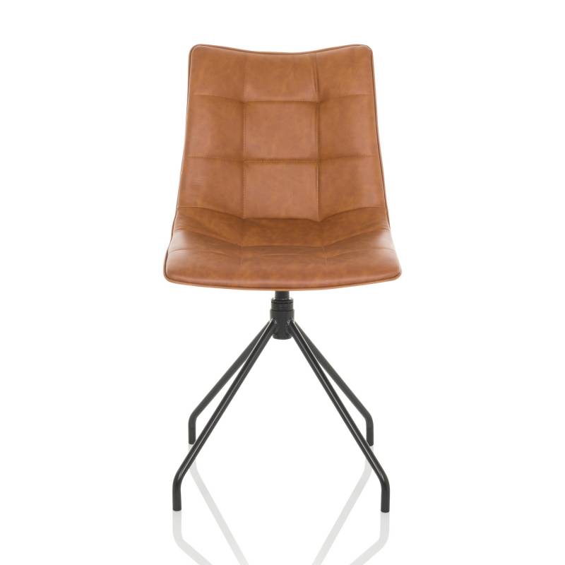 Hjh Office Besucherstuhl Dining Stuhl Tarviso Pu Braun Möbel Küchenstuhl Sessel B-Ware von hjh OFFICE
