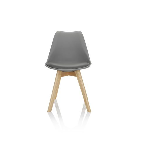 Hjh Office Besucherstuhl Schalenstuhl Scandi Esszimmerstuhl Kunststoff Grau 16 B-Ware von hjh OFFICE
