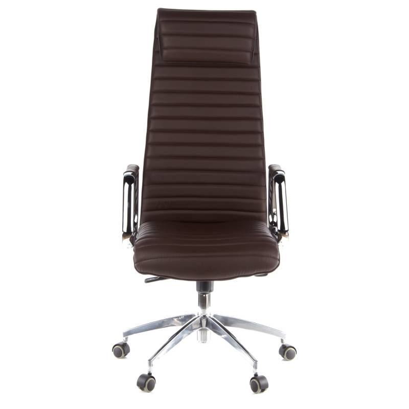 Hjh Office Bürostuhl Chefsessel Aspera 20 Nappaleder Braun Stuhl Sessel Möbel B-Ware von hjh OFFICE