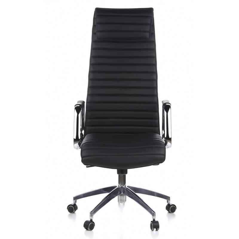 Hjh Office Bürostuhl Chefsessel Drehstuhl Nappaleder Schwarz Synchronmechanik B-Ware von hjh OFFICE