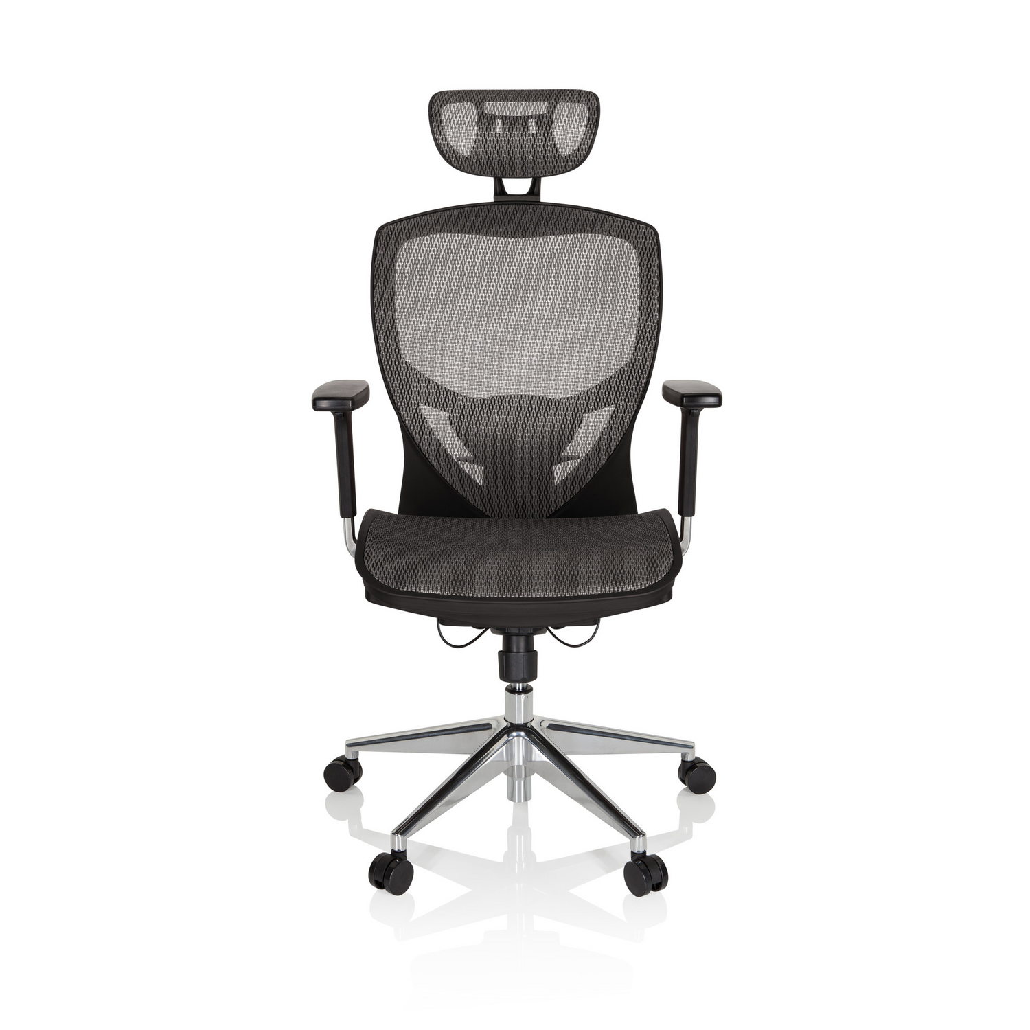Hjh Office Bürostuhl Chefsessel Stuhl Venus One Netzstoff Silbergrau Armlehnen B-Ware von hjh OFFICE