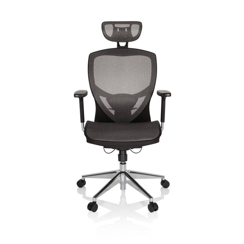 Hjh Office Bürostuhl Chefsessel Stuhl Venus One Netzstoff Silbergrau Armlehnen B-Ware von hjh OFFICE