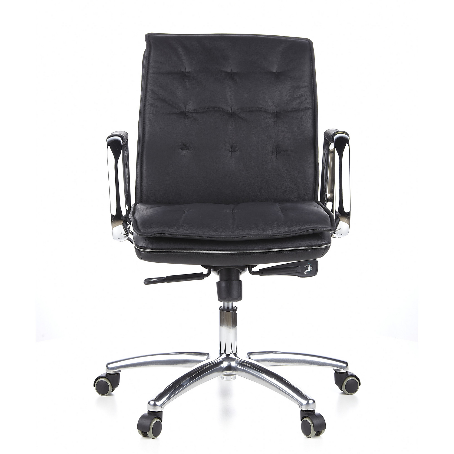 Hjh Office Bürostuhl Chefsessel Villa 10 Nappaleder Schwarz Synchronmechanik B-Ware Hjh Office Bürostuhl Chefsessel Villa 10 Nappaleder Schwarz Synchronmechanik B-Ware von hjh OFFICE